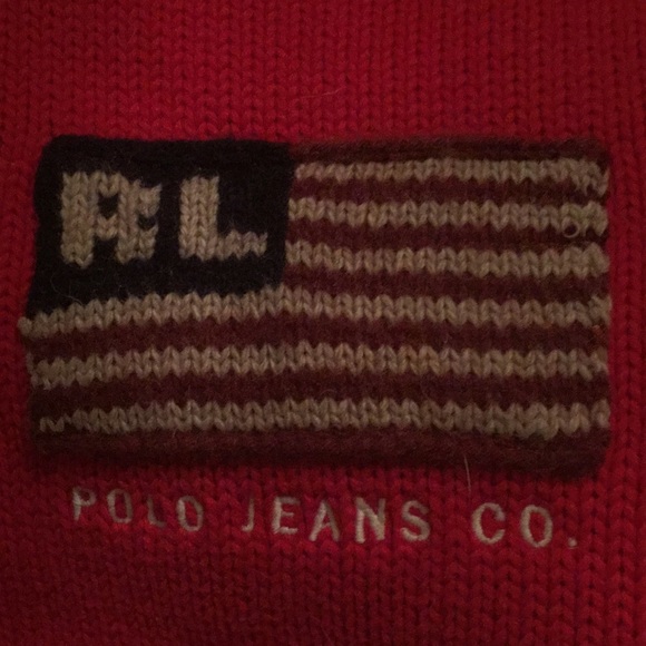 Ralph Lauren red American flag sweater small - Picture 3 of 4